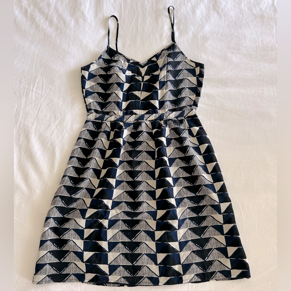 Madewell Lydia Triangle Patterned Summer Dress - Picture 2 of 3